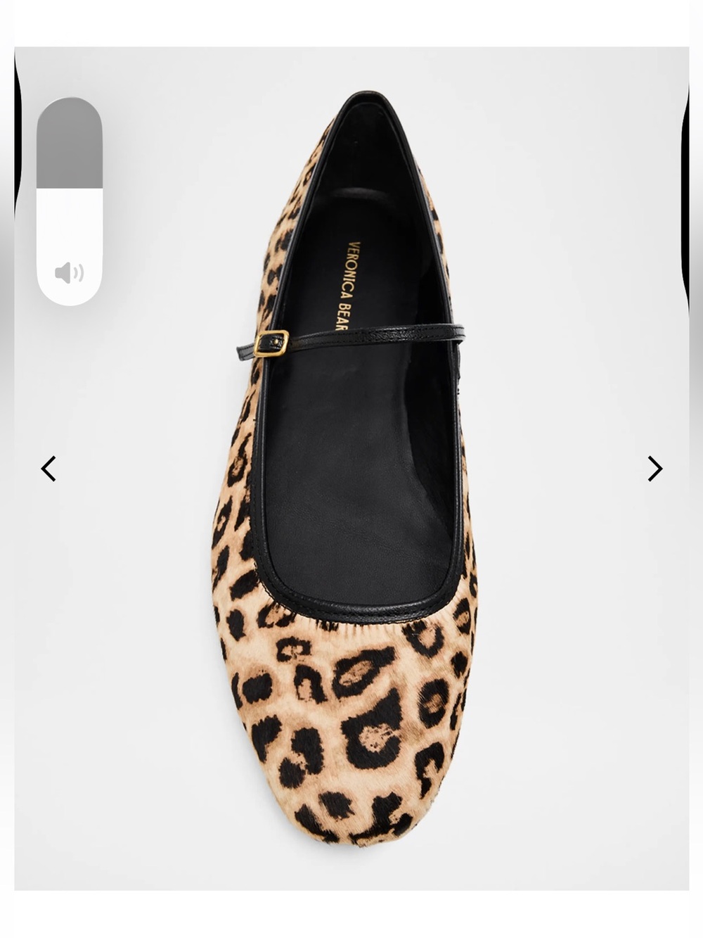 New - Veronica beard Ellie Leopard-Print Mary Jane Ballet Flats